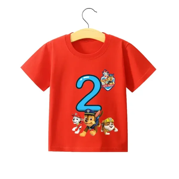 camiseta roja patrulla canina